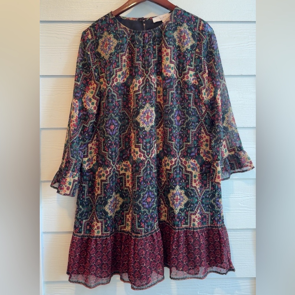 Colorful Geometric Pattern Dress